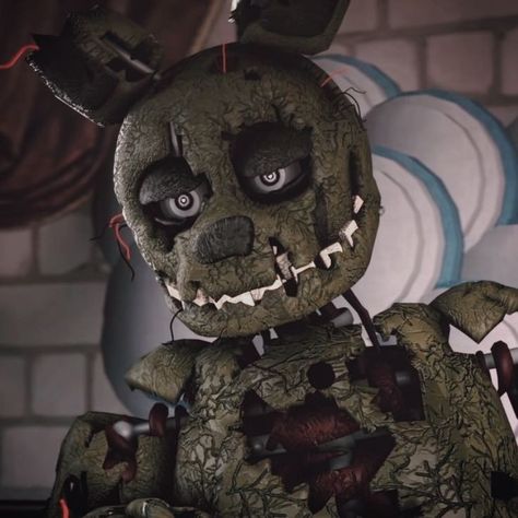 Fnaf Pfp Springtrap, Spring Trap Pfp, Spring Trap Fnaf, Springtrap Pfp, Five Nights At Freddy's Springtrap, Girls Room Paint Colors, Springtrap Fanart, Foxy Wallpaper, Fnaf Springtrap