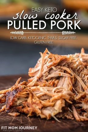 Low Carb Pulled Pork Crock Pot Recipes, Pulled Pork Crock Pot Recipes Keto, Keto Bbq Pulled Pork Slow Cooker, Low Calorie Pulled Pork, Keto Pork Recipes Crock Pot, Pulled Pork Keto Recipes, Low Carb Pulled Pork Recipes, Carnivore Pulled Pork, Keto Pulled Pork Slow Cooker