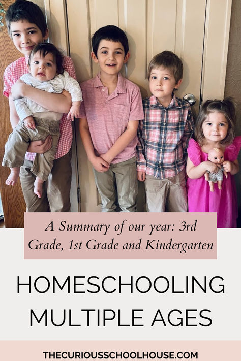 Homeschooling schedule, routine & curriculum choices for the past year: including 3rd grade, 1st, grade, and Kindergarten! Homeschooling multiple ages is tricky but with a little flexibility and creativity you can make it work! Homeschooling different grades | homeschooling encouragement | homeschooling multiple grades | homeschooling young kids | homeschool daily schedule | homeschool morning routine Homeschool Routine Multiple Kids, 1st Grade Homeschool Schedule, Homeschool Schedule Multiple Kids, Homeschooling Multiple Ages, Homeschool Daily Schedule, Third Grade Homeschool, Charlotte Mason Homeschool, Homeschool Routine, Homeschool Schedule