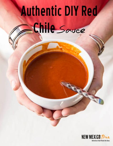 New Mexican Recipes | Red Chile Sauce | New Mexico True Red Chile Sauce Recipe, Red Chile Sauce, Red Chili Sauce, Mexican Sauce, How To Make Red, Chile Sauce, Mexico Food, Red Chile, Mexican Cooking