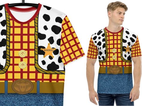 Toy Story Fan Art, Halloween Cowboy Costume, Sheriff Cowboy, Halloween Cowboy, Top Halloween Costumes, Sheriff Woody, Birthday Party Outfit, Cowboy Costume, Men's Activewear