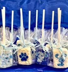 Blues Clues Party Supplies, Blue Clues, Blue's Clues Birthday Party, Clue Party, Birthday Snacks, Gender Reveal Party Theme, Blue Birthday Parties, Birthday Party Snacks, Baby Shower Deco