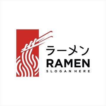 Ramen Logo Design Ideas, Japanese Restaurant Logo Design, Ramen Logo Design, Japanese Logo Design Inspiration, Ramen Branding, Japanese Branding Design, Noodle Logo Design, Asian Restaurant Logo, Chinese Food Logo