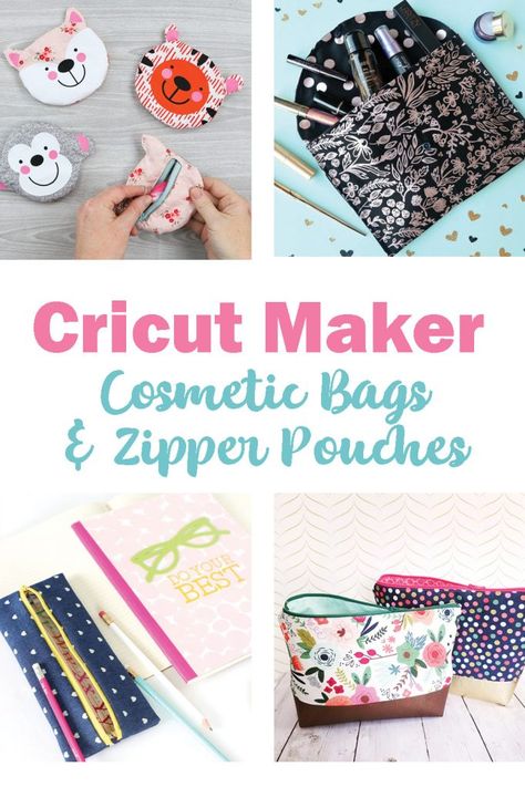 Cricut Maker Sewing Patterns Free, Cricut Purse Ideas, Cricut Maker Fabric Projects, Cricut Maker Sewing Projects, Made With Cricut, Cricut Pouch Projects, Cricut Fabric Projects, Cricut Fabric, Crichton Ideas