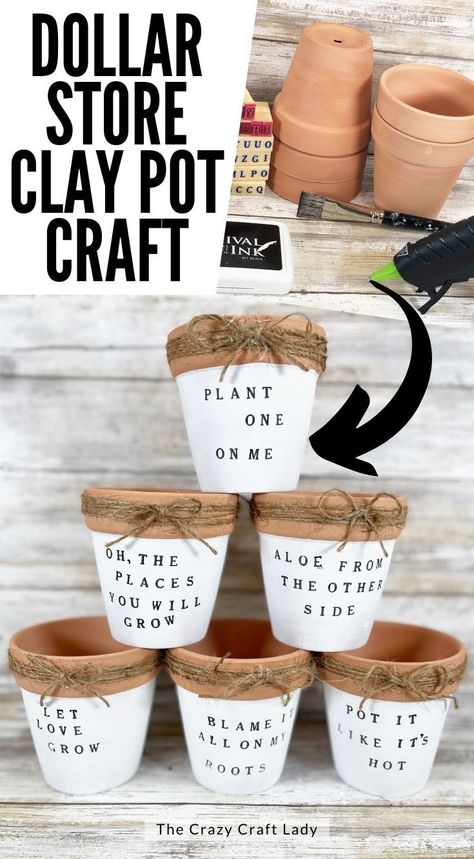 Crafts With Plant Pots, Cute Pots For Plants Diy, Cricut Terra Cotta Pot, Terracotta Pot Gift Ideas, Diy Cute Plant Pots, Plant Pot Gift Ideas, Planter Sayings Plant Pots, Tera Cota Pots Diy Projects, Planter Cricut Ideas