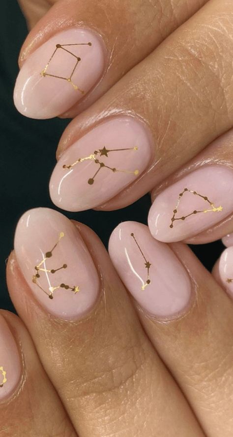 Celestial Nail Art Angelic Nails Aesthetic, Celestial Manicure, Celestial Nails, Planet Nails, Galaxy Nail Art, Bridal Nail Art, Galaxy Nails, Nail Colors Winter, Trendy Nail Art Designs