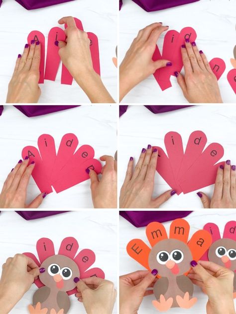 Download Your Turkey Name Craft Below Paper Cup Crafts, Tissue Paper Crafts, Headband Crafts, Paper Bag Puppets, Name Crafts, Turkey Craft, Cup Crafts, Animal Crafts For Kids, Toilet Paper Roll Crafts