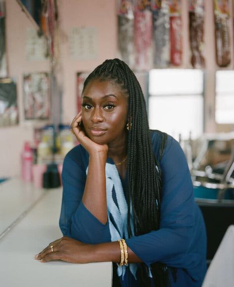 Ami Colé Fills a Void In Black Beauty Products - The New York Times Black Beauty Products, Ami Cole, Hair Braiding Salon, Iman Cosmetics, Black Box Braids, Black Silk Scarf, Product Development Process, Beauty Photoshoot, Micro Braids