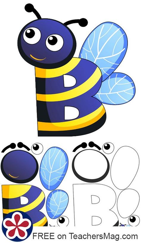 FREE printable on site! This letter B themed craft for preschoolers are a great way to help them learn letter! Preschool crafts, letter crafts, Letter B Ideas For Preschool, Letter B Arts And Crafts For Preschool, Letter Preschool Crafts, B Crafts Preschool, B Is For, Letter B Crafts For Preschoolers, Letter B Craft, B Is For Bee, Middle School Classroom Themes