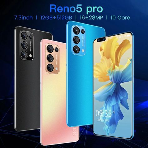 Cheap Smartphone Reno 5 Pro Android Mobile Phone 12+512G 16+28MP Camera 7.3" Full Screen Unlocked Cellphone Featured Phone Movil Feature Phone, All Mobile Phones, Couple Images, Cute Love Couple Images, Cute Love Couple, Full Screen, Advanced Technology, Tablet Laptop, Low Cost