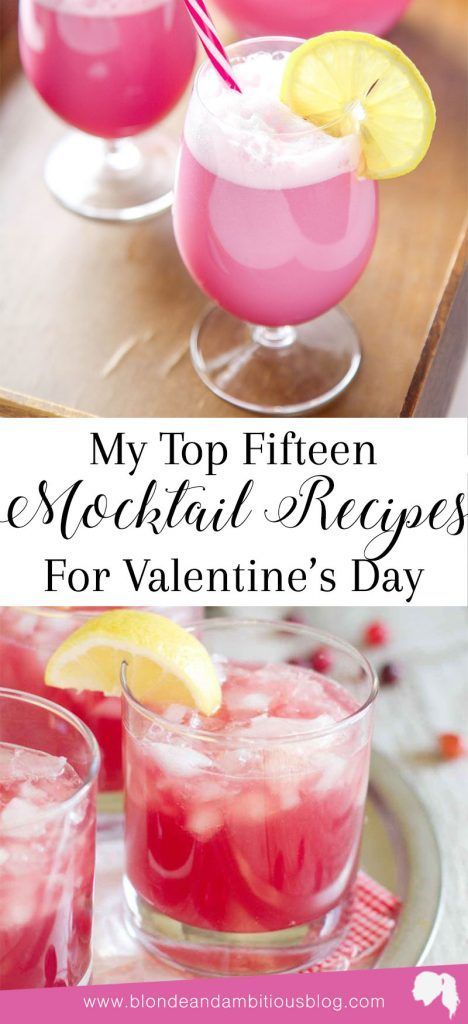 Best Mocktail, Cocktail Pink, Valentine Drinks, Mocktail Drinks, Mocktail Recipes, Alcoholic Cocktails, Fancy Drinks, Mocktail Recipe, Valentines Food