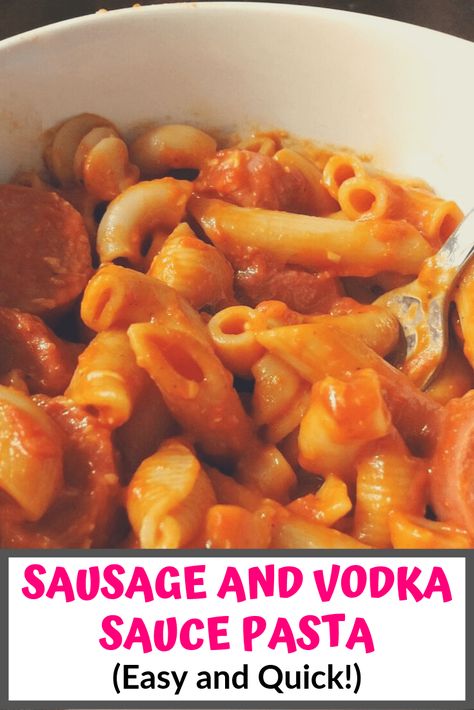 Vodka Sauce Pasta Recipe, Vodka Pasta Sauce, Kielbasa Pasta, Vodka Sauce Pasta, Pasta Sauce Recipe, Vodka Pasta, Moms Cooking, Sauce Pasta, Vodka Sauce