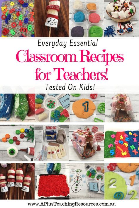 Looking for the perfect playdough or a coloured rice recipe? Maybe you want a fun recipe for procedure writing with your kids? Try these Classroom Recipes For Teachers! #teacherlife #recipes #teaching St Patrick Facts, Classroom Recipes, Procedure Writing, Coloured Rice, Cooking In The Classroom, Procedural Writing, Homeschool Projects, Kids Cooking, Homeschool Classroom