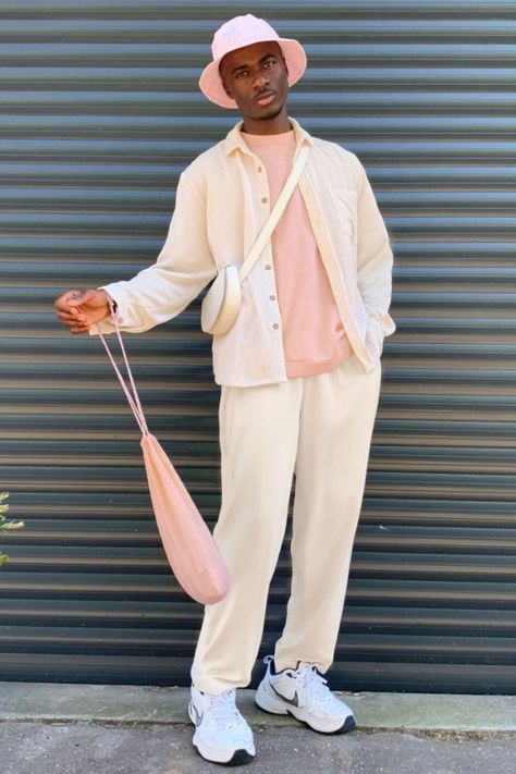 Pastel Casual Outfit For Men, Pastel Preppy Outfit Men, Pastel Clothes For Men, Pastel Outfit Ideas Men, Pastel Streetwear Men, Men’s Pastel Outfits, Pastel Fashion Men, Men Pastel Outfit, Pastel Clothes Men