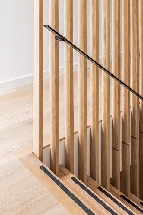 Studio Seven, Interior Stair Railing, Timber Staircase, Stairs Design Interior, Staircase Handrail, House Staircase, Homemade Cinnamon Rolls, Wood Railing, Home Office Inspiration