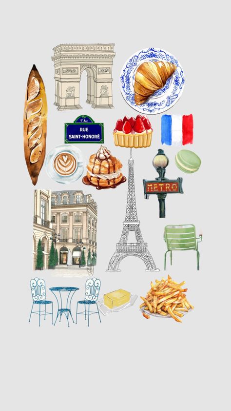 #Paris Whimsical Art Journal, Travel Journal Scrapbook, Drawing Hair Tutorial, Travel Collage, Procreate Ipad Art, Scrapbook Printing, Magazine Collage, Iphone Wallpaper App, Paris Theme