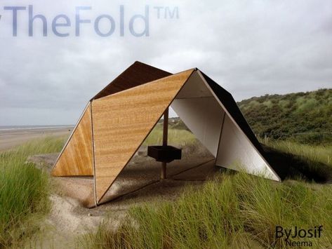 Folding Bike Design, Prefabricated Architecture, Folding Architecture, Temporary Architecture, Origami Architecture, Pavilion Architecture, Shelter Design, Wooden Structure, Architecture Model House