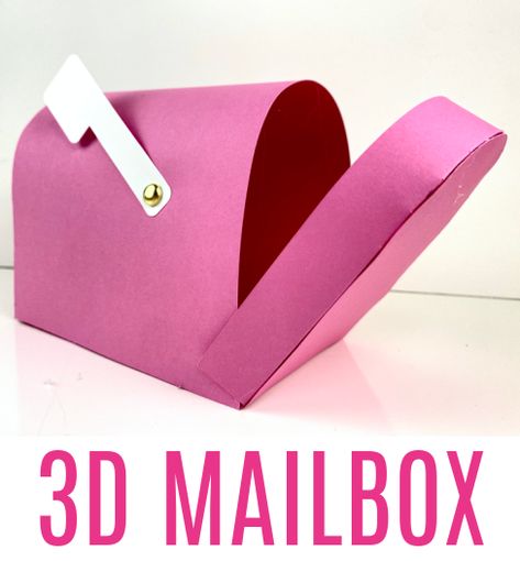 Mailbox Paper Craft, How To Make A Mailbox Out Of Paper, Paper Mailbox Craft, Mailbox Craft For Kids, Paper Mailbox Diy, Valentine Mailbox Ideas Diy, Mailbox Template Printable, Mailbox Template, Creative Mailbox Ideas