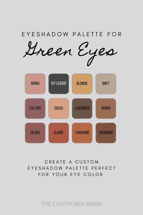 Eyeshadow colors for green eyes. Best Eyeshadow For Green Eyes, Eyeshadow Colors For Green Eyes, Eye Shadow For Green Eyes, Colors For Green Eyes, Simple Eyeshadow Looks, Simple Eyeshadow Tutorial, Custom Eyeshadow Palette, Taupe Eyeshadow, Eyeshadow For Green Eyes