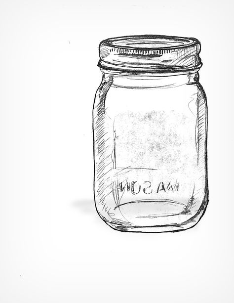 September | 2013 | Roosevelt Drawing 1 Mason Jar Printables, Jar Drawing, Jar Magic, Mason Jar Candy, Candy Drawing, Jar Art, Jam Jar, Art Template, Graphite Pencils