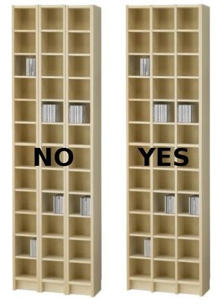 Improved IKEA Benno CD Shelf Ikea Cd Regal Hack, Dvd Shelf Ideas, Gnedby Ikea Ideas, Cd Shelf Ideas, Ikea Cd Storage, Ikea Display Case, Ikea Gnedby, Cd Storage Ideas, Ikea Dvd Storage