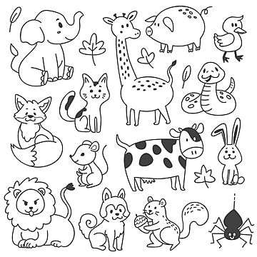 animal,animals,art,baby,bird,cartoon,cat,character,children,clip art,collection,coloring,cow,cute,design,dog,doodle,doodles,drawing,duck,element,elephant,farm,fauna,fox,funny,giraffe,graphic,hand drawn,icon,illustration,isolated,kawaii,kid,kids,kindergarten,lion,mammal,nature,outline,pig,rabbit,rat,set,sketch,snake,squirrel,vector,wild,zoo,dog vector,cat vector,lion vector,bird vector,animal vector,baby vector,cartoon vector,kids vector,graphic vector,elephant vector,cow vector,children vector,p Animals Doodle, Travel Doodles, Arte Doodle, Easy Animals, Animal Doodles, 강아지 그림, Doodle Coloring, Doodle Illustration, White Stock