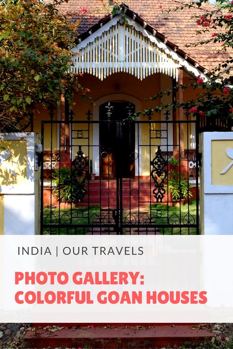 Photo Gallery - Colorful Goan Houses Goan Architecture Elements, Goan Windows, Goa Inspiration, Goa Architecture, Goan Architecture, Entrance Roof, Goan Houses, Luxury Mountain Lodge, Architecture Paintings