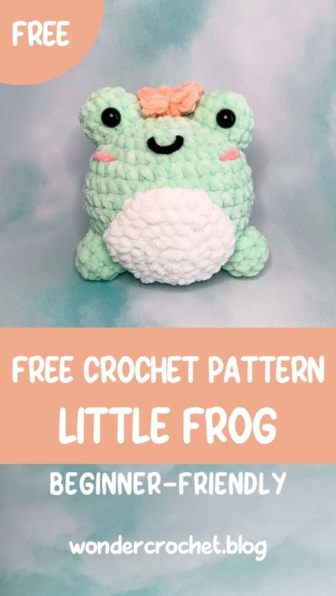 Crochet For Beginners Stuffed Animals, Easy Amigurumi Frog Free Pattern, Crochet Projects Animals Free Pattern, Free Crochet Pattern For Stuffed Animals, Chunky Crochet Pattern Amigurumi, Frog Plushie Crochet Pattern, Free Crochet Mini Plushie Patterns, What Is Amigurumi, Beginner Animal Crochet