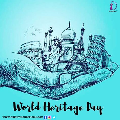 World Heritage is the shared wealth of humankind. Protecting and preserving this valuable asset demands the collective efforts of the international community. This special day offers an opportunity to raise the public's awareness about the diversity of cultural heritage and the efforts that are required to protect and conserve it as well as draw attention to its vulnerability.  On 18 April 1982 on the occasion of a symposium organised by ICOMOS in Tunisia the holding of the "International Day fo World Heritage Day Drawing, Earth Art Drawing, World Heritage Day, Heritage Day, Couples Play, Social Media Marketing Plan, Natural Heritage, Earth Art, Website Design Services