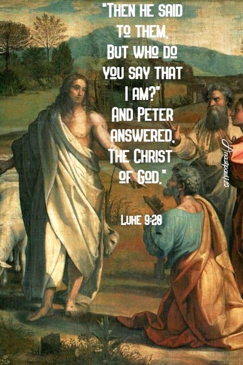 “Then he said to them,But who do you say that I am?”And Peter answered,The Christ of God.”Luke 9:20 Easter Prayers, Elder Brother, Holy Saturday, Luke 9, Novena Prayers, Sacred Scripture, Christ Is Risen, Jesus Said, Queen Of Heaven