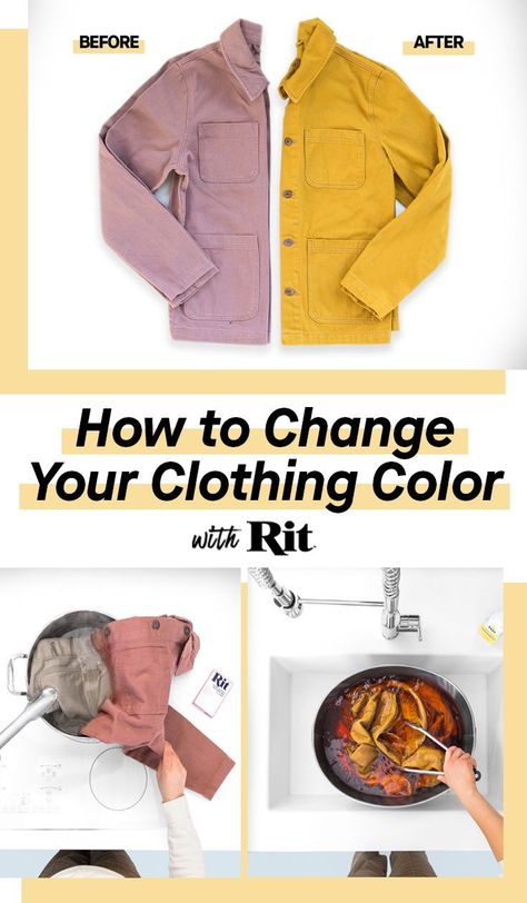 How To Dye A Shirt, Rit Dye Tutorial, How To Dye Clothes, Dyeing Clothes, Clothes Dye, Dye Clothes, Fashion Tricks, Dyeing Fabric, Rit Dye