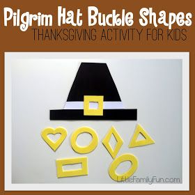 Pilgrims Preschool, Pilgrim Activities, Hat Activity, Thanksgiving Activity For Kids, Thanksgiving Lesson Plans, Pilgrim Crafts, Kids Shapes, Shape House, Pilgrims And Indians