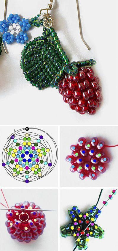 none Seed Bead Crafts, Beadwork Tutorial, Seed Bead Tutorial, Beaded Crafts, Bead Stitching, Perler Bead Art, Beading Projects, Beaded Jewelry Patterns, Beads And Wire