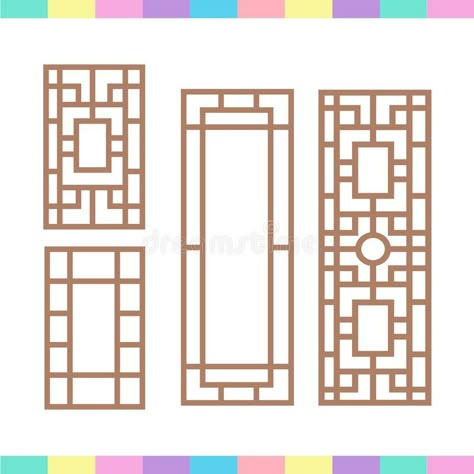 Traditional korean window. Illustration traditional korean window - Vector. line , #spon, #Illustration, #traditional, #window, #Traditional, #korean #ad Korean Decoration Traditional, Lineart Traditional, Korean Window, Japan Background, Window Vector, Hanok House, Chinese Frame, Illustration Traditional, Window Illustration