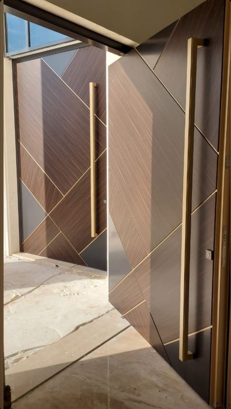 Latest Room Door Designs, Main Door Laminate Design Entrance, Main Door Jaali Design Modern, Laminated Doors Design Modern, Laminate Main Door Design Ideas, Main Door Design Laminate, Modern Main Entrance Door Design, Modern Main Door Design Entrance, Main Door Design Modern Front Entry Double Door