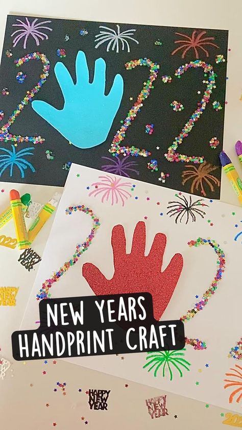 New Year's Eve Crafts, Kids New Years Eve, New Year's Eve Activities, Craft For Preschoolers, Craft Preschool, January Crafts, Valentine's Day Crafts, K Crafts, New Years Activities