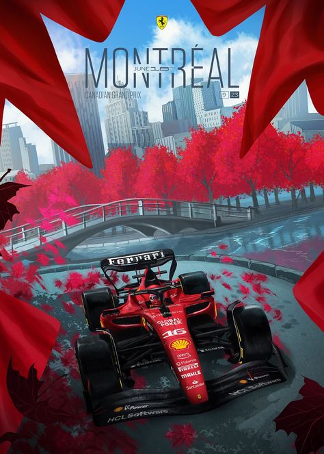 Grand Prix Posters, Ferrari Poster, Canadian Grand Prix, Montreal Canadians, F1 Art, F1 Wallpaper Hd, Formula 1 Car Racing, F1 Poster, Cocoppa Wallpaper