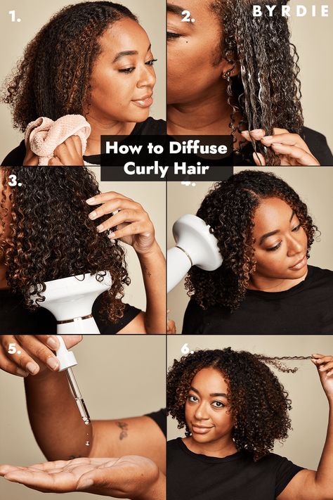 Diffuser On Wavy Hair, Curl Diffuser, Best Diffuser, Hair Diffuser, Thick Wavy Hair, Hair Starting, Coily Hair, Defined Curls, Long Wavy Hair