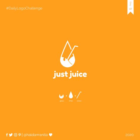 Juice Company Logo, Smoothie Logo, Juice Logo, Logo Challenge, Just Juice, Build A Community, Brand Symbols, Food Logo Design, Drinks Logo