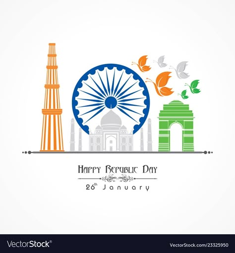 Republic Day Illustration Art, India Republic Day Poster, Republic Day Poster Ideas, Republic Day Posters Drawing, Republic Day Creative Poster, Republic Day Posters, Republic Day Illustration, Republic Day Creative Post, Republic Day Poster Design