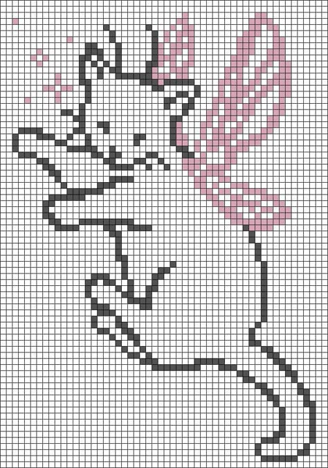 Pixel Art Pattern Dragon, Kawaii Grid Pattern, Crochet Sweater Alpha Pattern, Sonny Angel Alpha Pattern, Crochet Panels Pattern, Gothic Perler Beads, Tapestry Crochet Projects, Vintage Alpha Pattern, Simple Crochet Alpha Pattern