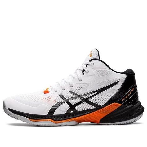 Men's Asics Sky Elite Ff 2 Sneakers White/black - Low-top sneakers Asics sky elite ff mt 2 'white black' 1051a065-102. Zapatillas Nike Basketball, Bata Shoes, Sports Attire, Volleyball Inspiration, Asics Sneakers, Volleyball Shoes, Nike Basketball, Round Toe Heels, Sneaker Collection