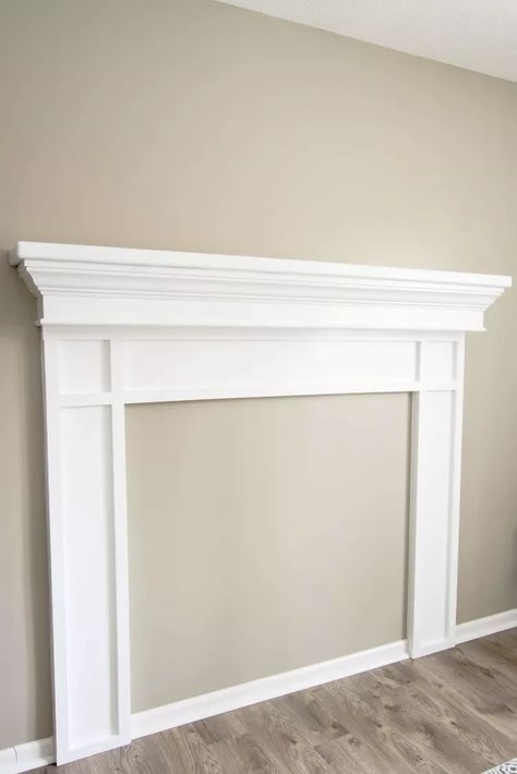 Faux Foyer, Faux Fireplace Mantel, Faux Fireplaces, Diy Faux Fireplace, Diy Mantle, Diy Fireplace Mantel, Faux Fireplace Mantels, Fireplace Mantel Surrounds, Fake Fireplace