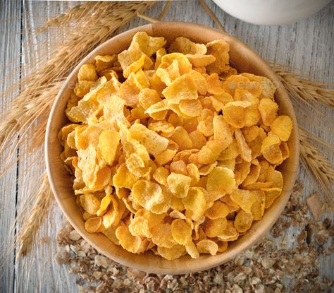 corn flakes in wood bowl by sommai. corn flakes in wood bowl #Affiliate #flakes, #corn, #wood, #sommai Sereal Sarapan, Can Dogs Eat Corn, Dried Corn, Corn Chips, Corn Flakes, Snack Chips, Can Dogs Eat, Breakfast Cereal, Fish And Chips