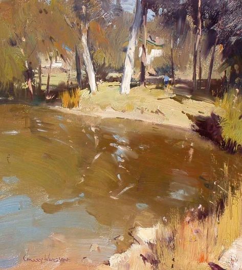 Colley Whisson Colley Whisson, Famous Landscape Paintings, Colour Harmony, Environment Painting, Australian Painters, Mary Cassatt, Watercolor Trees, Plein Air Paintings, Water Painting