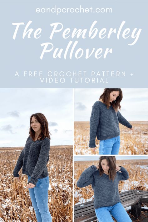 Super Fine Yarn Crochet Pattern Free, Crochet Pullover Pattern Free, Easy Crochet Sweater Pattern Free, Oversized Crochet Sweater Pattern, Crochet Sweater Free Pattern, Crochet Pullover Sweater, Crochet Patterns Clothing, Crochet Pullover Pattern, Sweater Designs