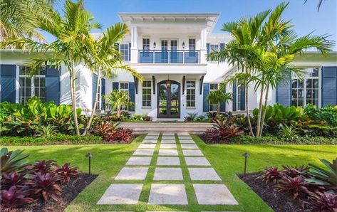 British West Indies Style, Coastal Exterior, West Indies Style, Coastal Landscaping, British West Indies, Commercial And Office Architecture, Beach House Exterior, Beach House Plans, British Colonial Style