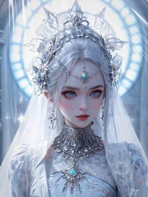 Ice Land, Ball Gowns Fantasy, Headpiece Diy, Queen Anime, Princess Drawings, Chinese Art Girl, Background Wallpaper For Photoshop, Ice Princess, Super Hero Costumes