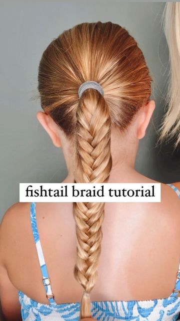 Fishtail Braid Tutorial, Fishtail Braid Hairstyles, Braid Inspiration, Braided Hair Tutorial, Fishtail Braid, Braid Tutorial, Braid Hair, Easy Braids, Fish Tail Braid