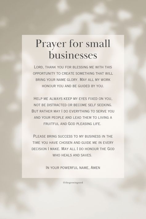 The Same God Who Gave You The Business Idea, Small Christian Business Ideas, Scriptures For Business Owners, Start A Business Quotes, God Business Quotes, 2024 Business Goals, Bible Verse For Business Growth, Prayer For Starting A New Business, God And Business Quotes